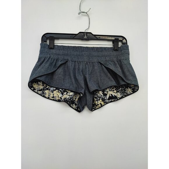 Lululemon Women's Water Surf Crosscourt Petal Black Clarity Short Size 6 - Picture 3 of 9